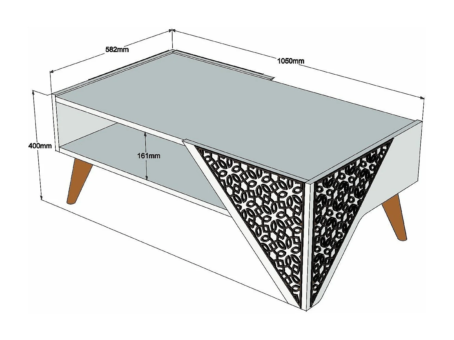 Mesa de Centro Beril Branca: Elegância e Funcionalidade para sua Sala