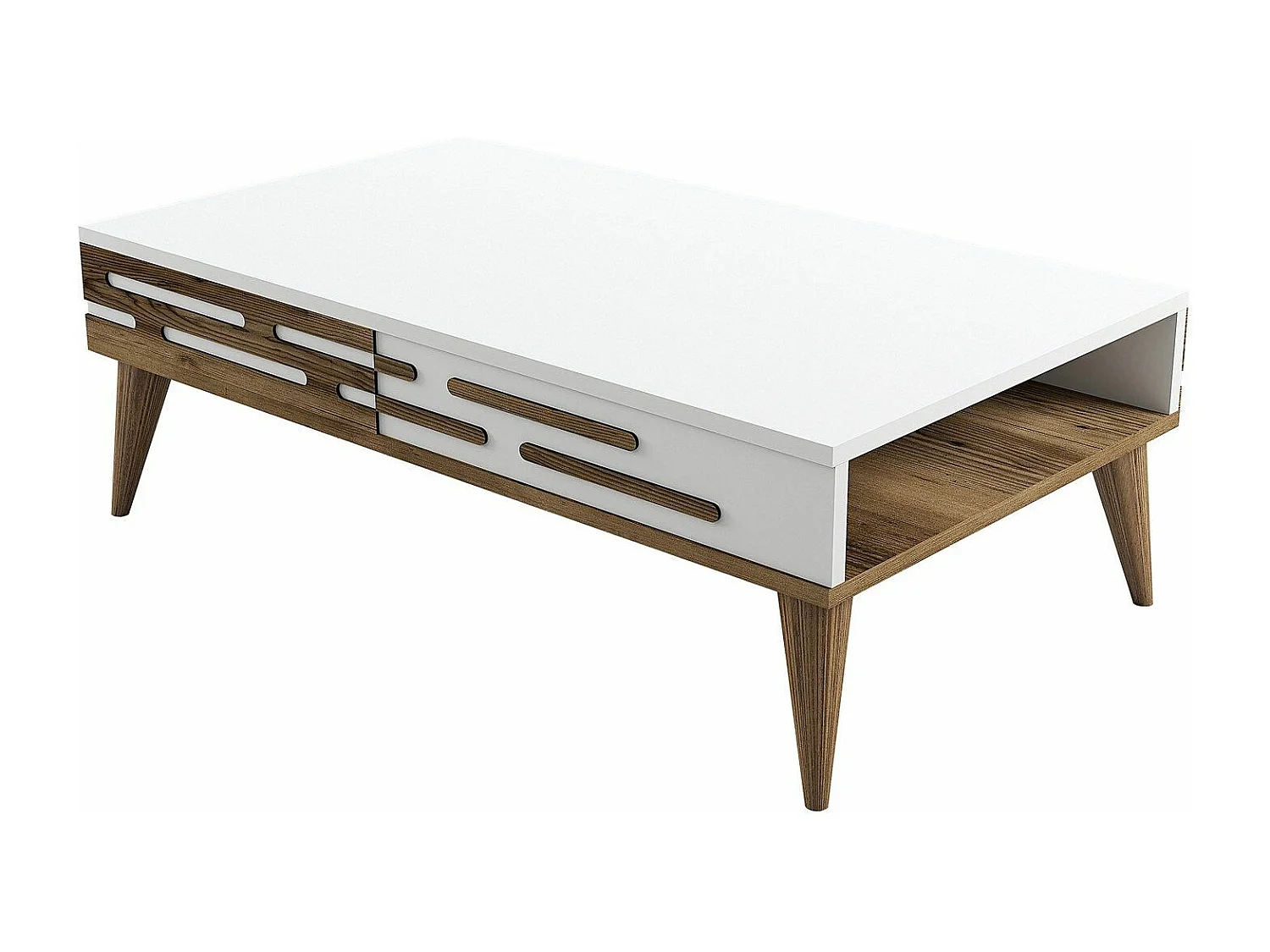 Mesa de Centro Valensiya Branca - Elegância e Versatilidade para Sua Sala