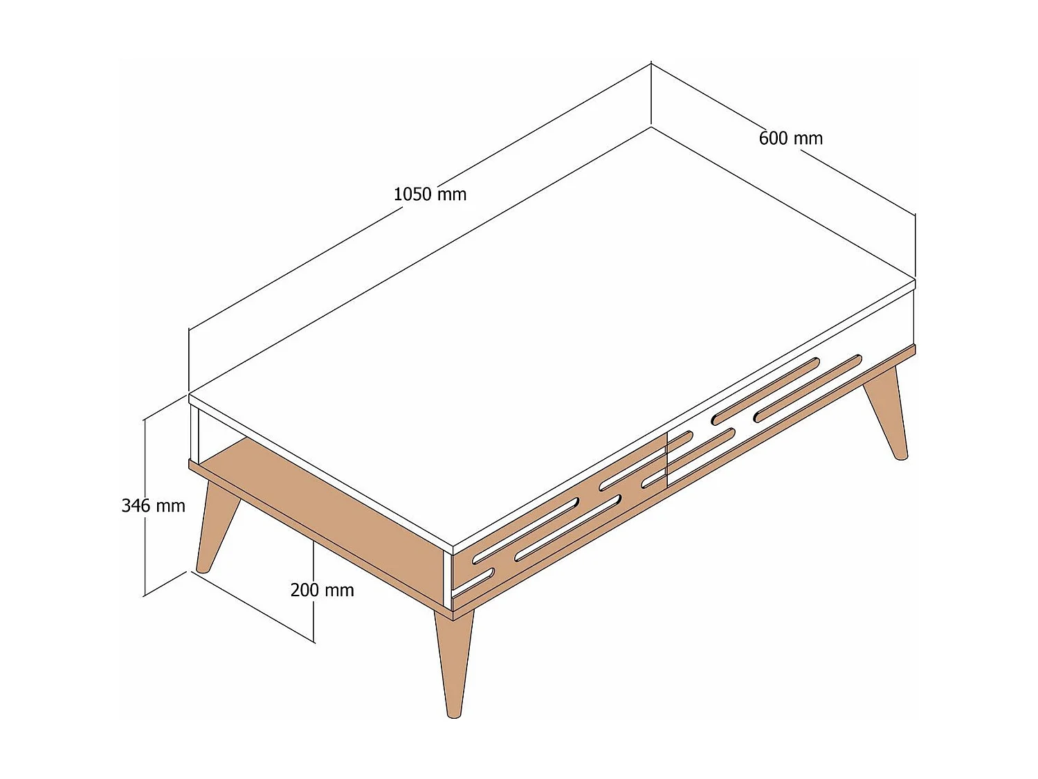 Mesa de Centro Valensiya Branca - Elegância e Versatilidade para Sua Sala