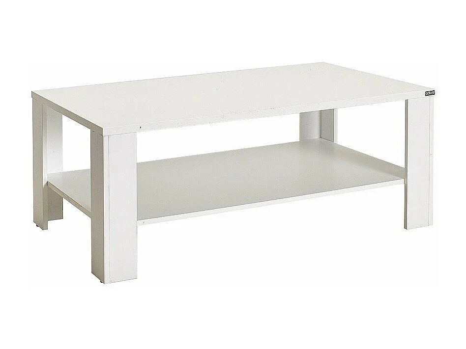 Mesa de Centro Elegante "Luz" em Branco Diamante - Design Moderno e Funcional