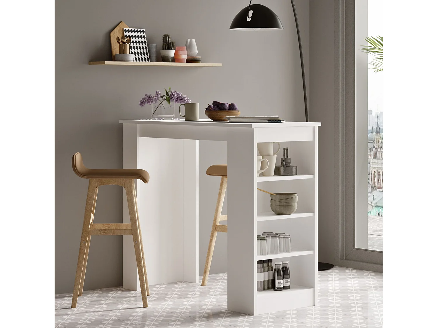 Mesa de Bar Elegante e Moderna para Casa e Escritório