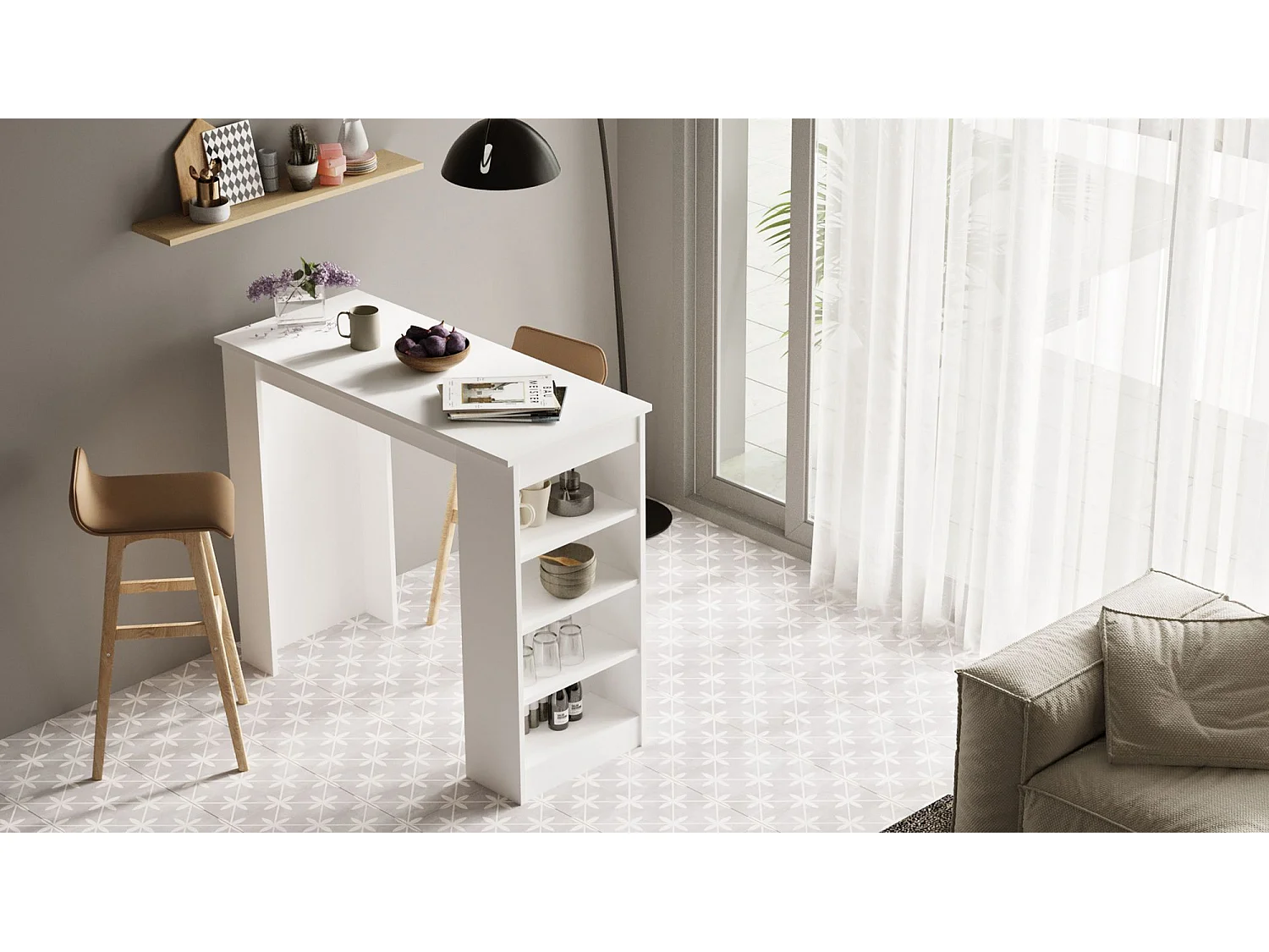 Mesa de Bar Elegante e Moderna para Casa e Escritório