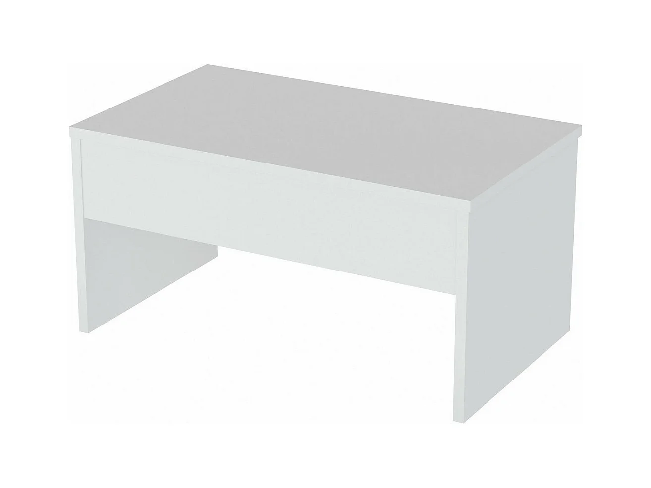 Mesa de café Kailua 1343, Negro|Blanco, 45x52x90cm, Aglomerado laminado, Angular
