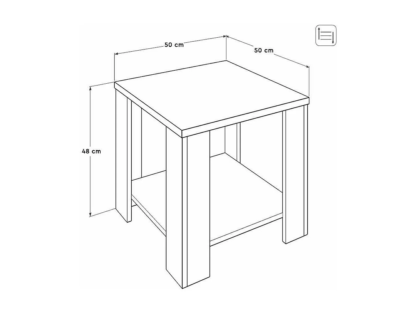 Mesa de Centro Moderna em Nogueira Oslo - Estilo e Elegância para Sua Sala de Estar