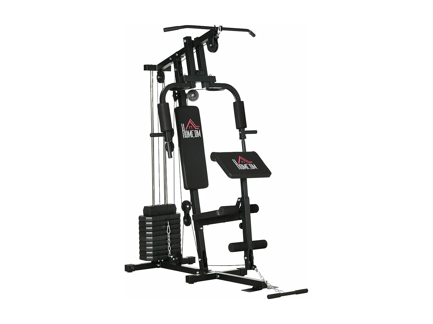 Multiestação de Musculação com Pesos Ajustáveis - Treine em Casa com Conforto e Segurança