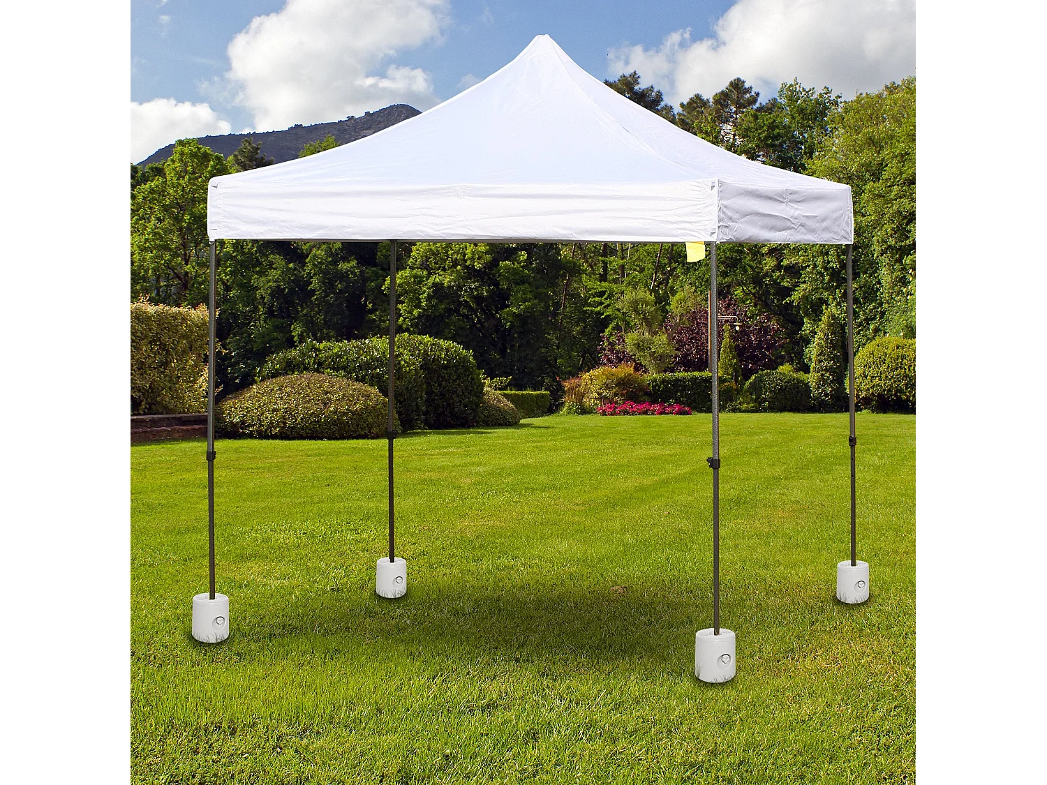 Conjunto de 4 Pesos para Tendas Dobráveis - Suportes Enchíveis com Capacidade de 9 kg