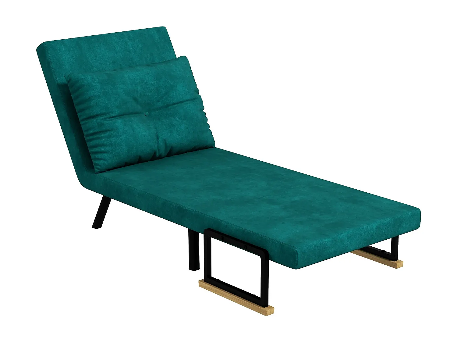 Sofá cama Prisma Homcom individual 4 en 1 verde 81x73x63cm