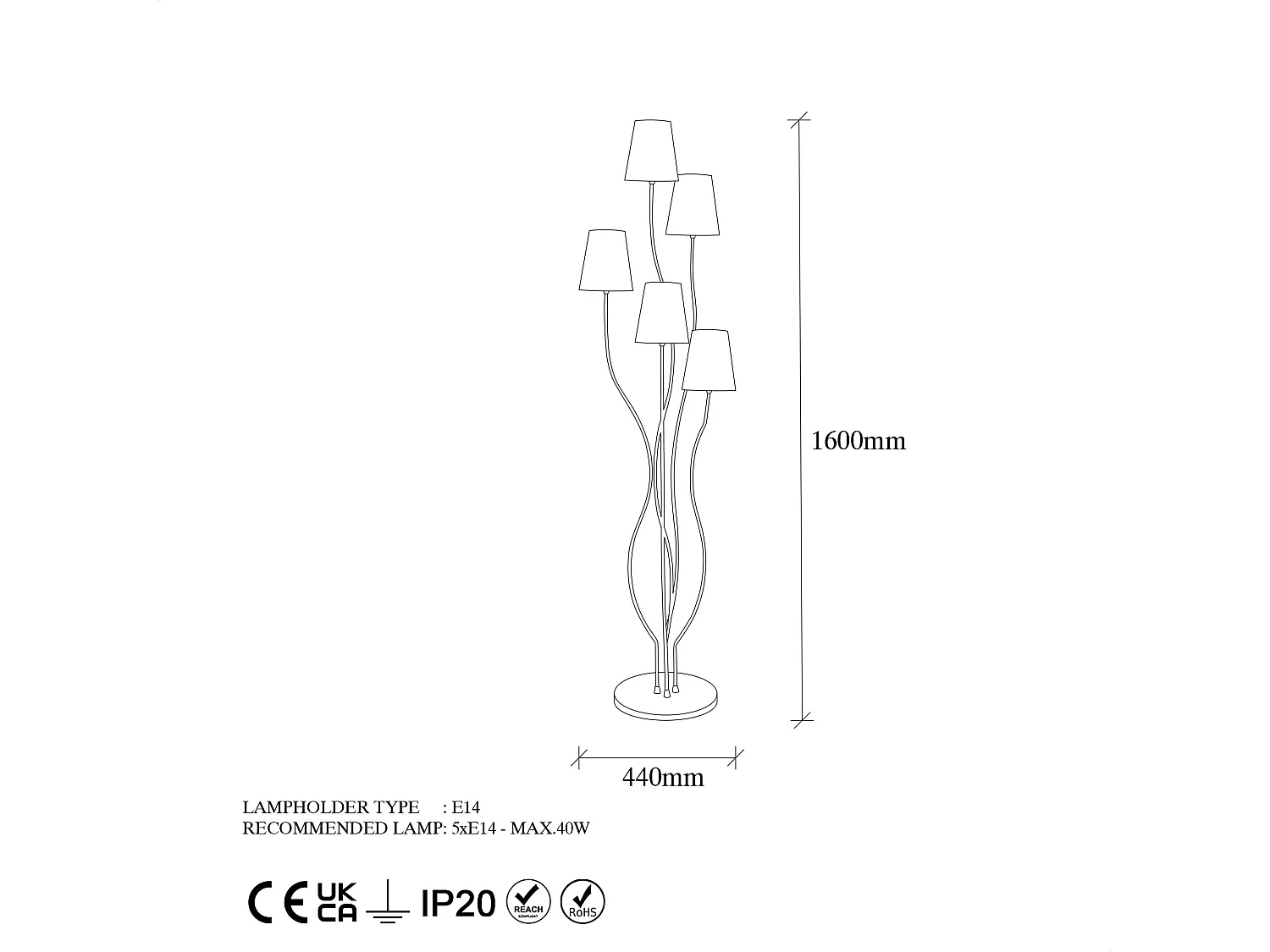 Candeeiro de Pé Elegante Bonibon - Design Moderno e Funcionalidade Superior
