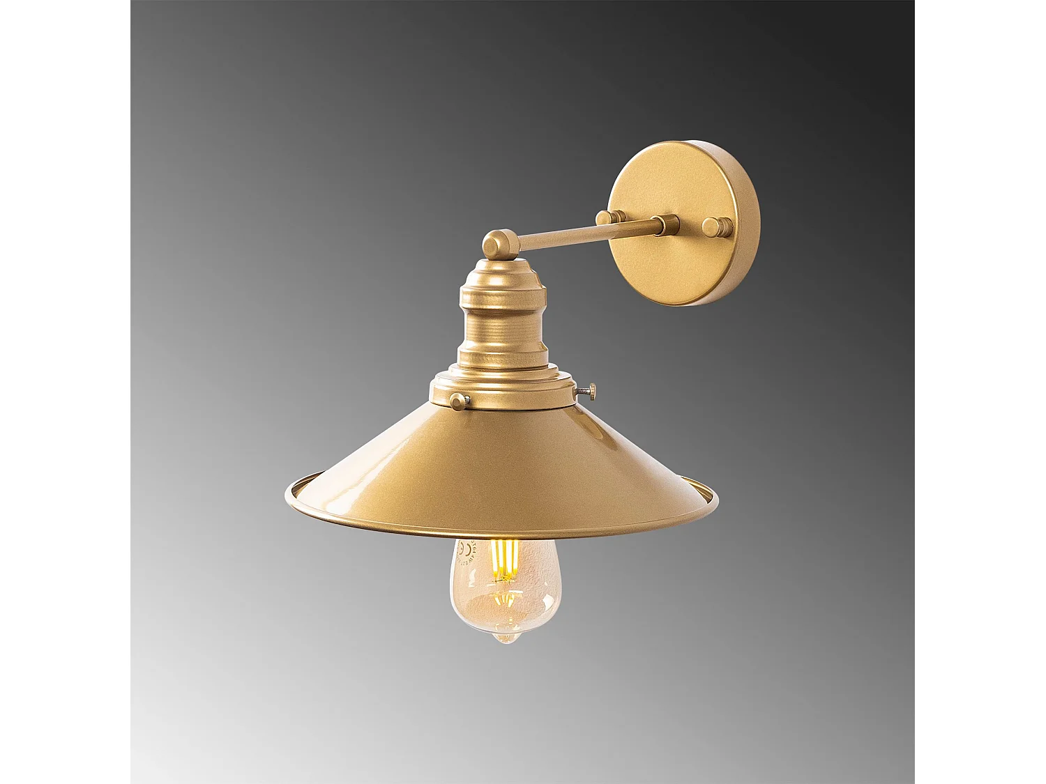 Candeeiro de Parede Elegante Conical - 12196 para Sofisticação e Glamour