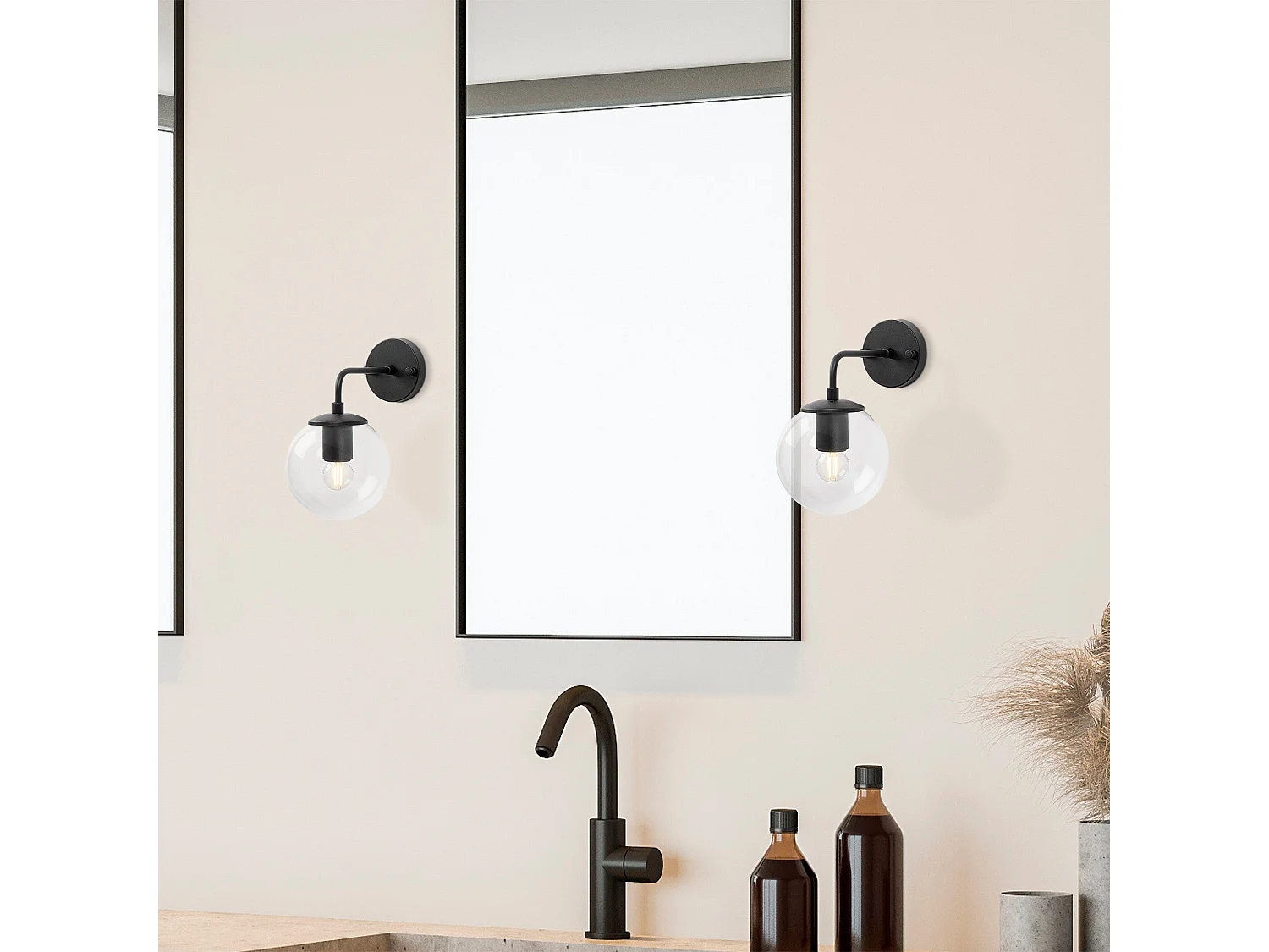 Candeeiro de Parede Preto Viran - Elegância e Sofisticação para o Seu Espaço