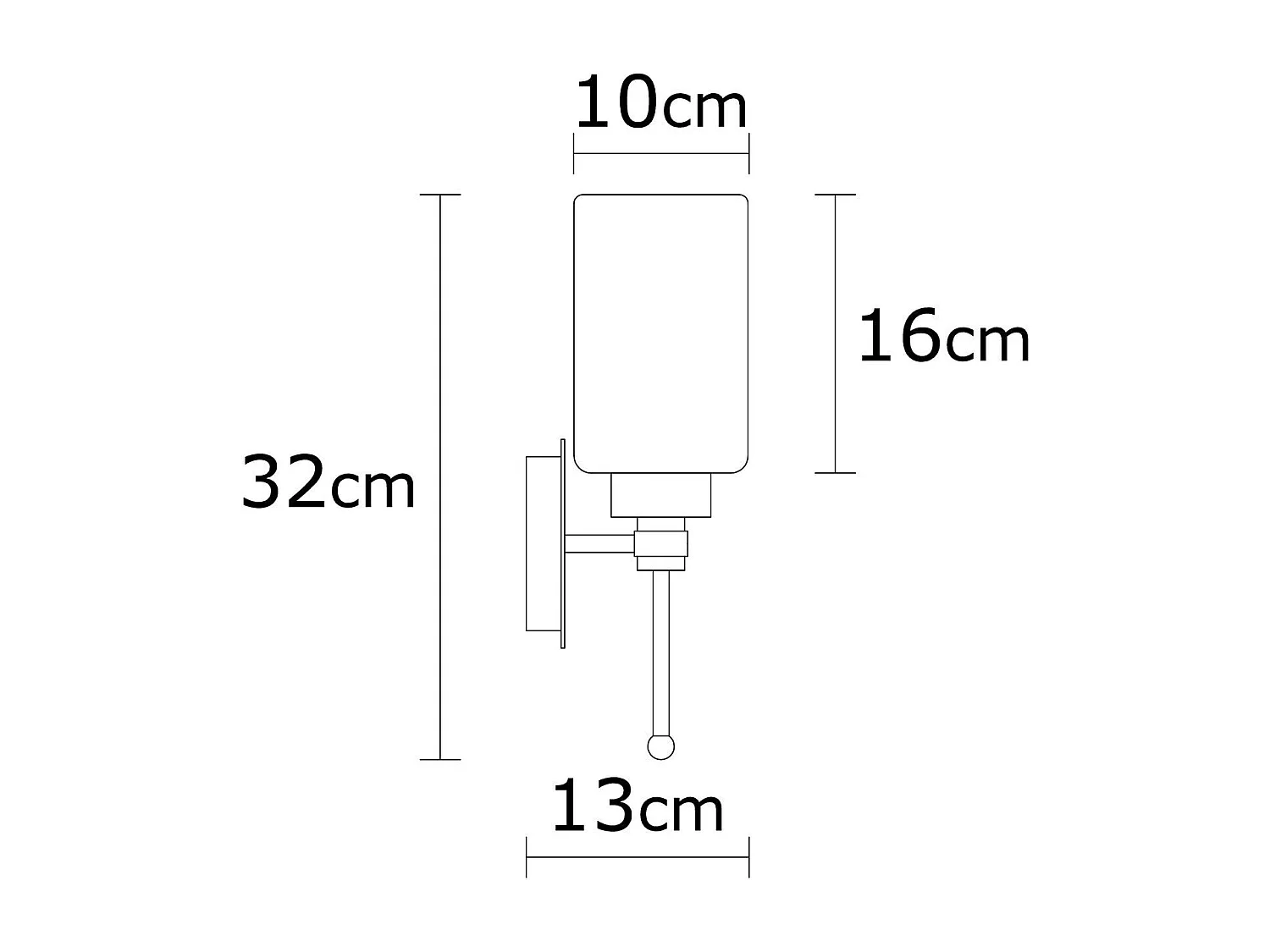 Candeeiro de Parede Elegante Balcova N-344 para Decoração Moderna