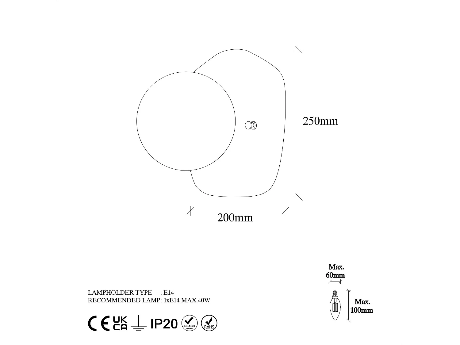 Candeeiro de Parede Elegante em Dourado - Design Sofisticado e Intemporal