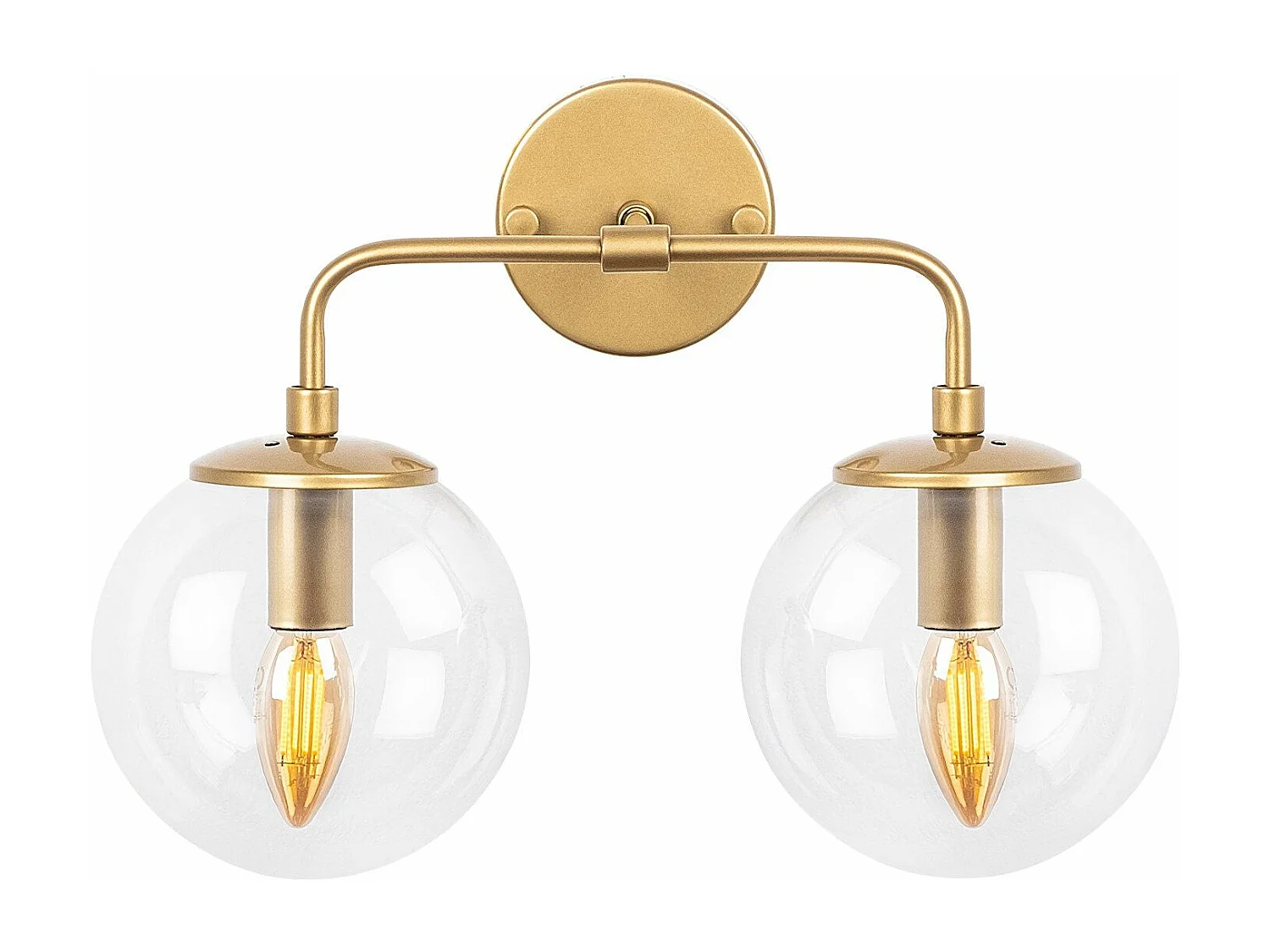 Candeeiro de Parede Dourado Elegante - Design Moderno e Sofisticado