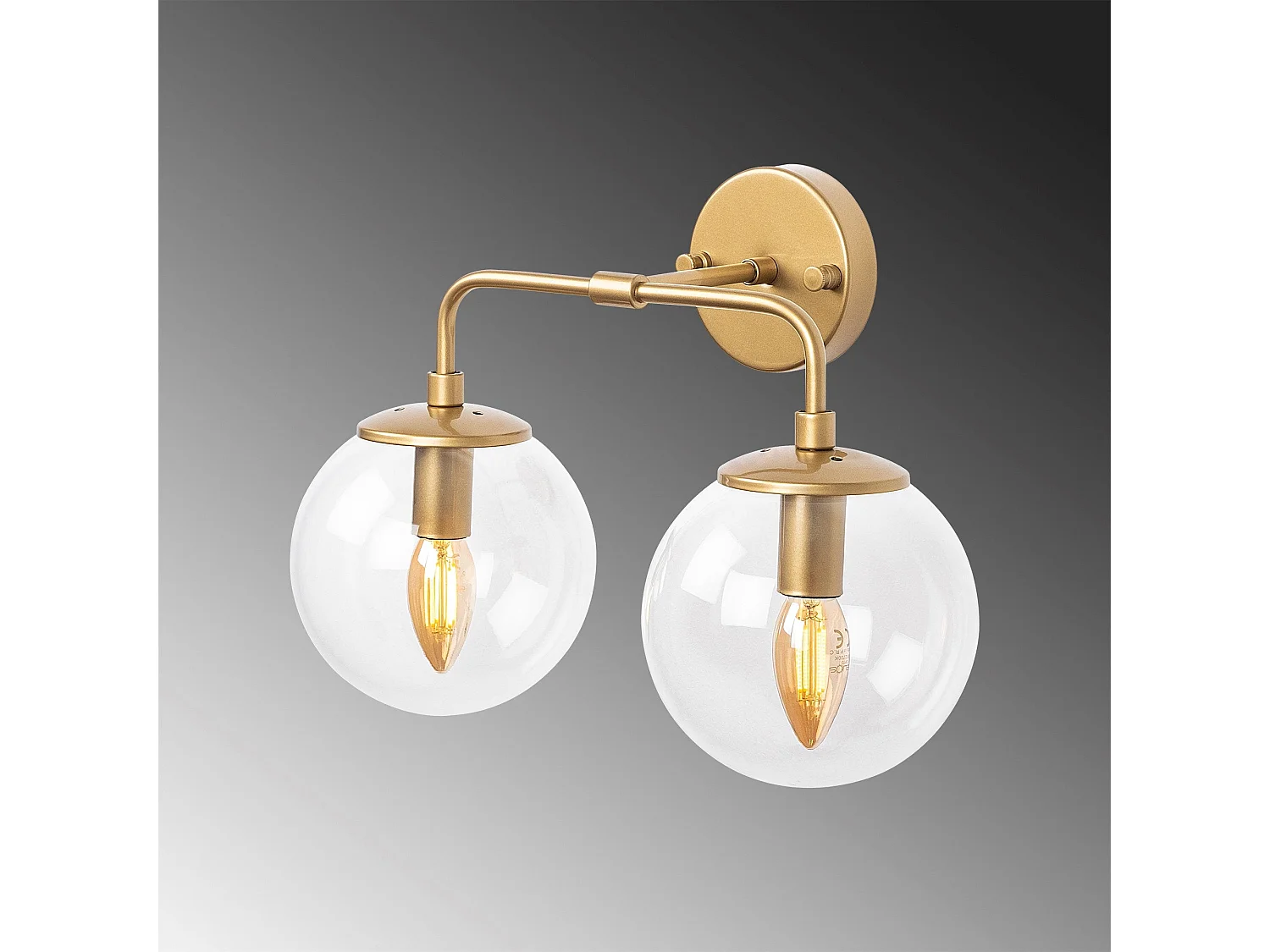 Candeeiro de Parede Dourado Elegante - Design Moderno e Sofisticado