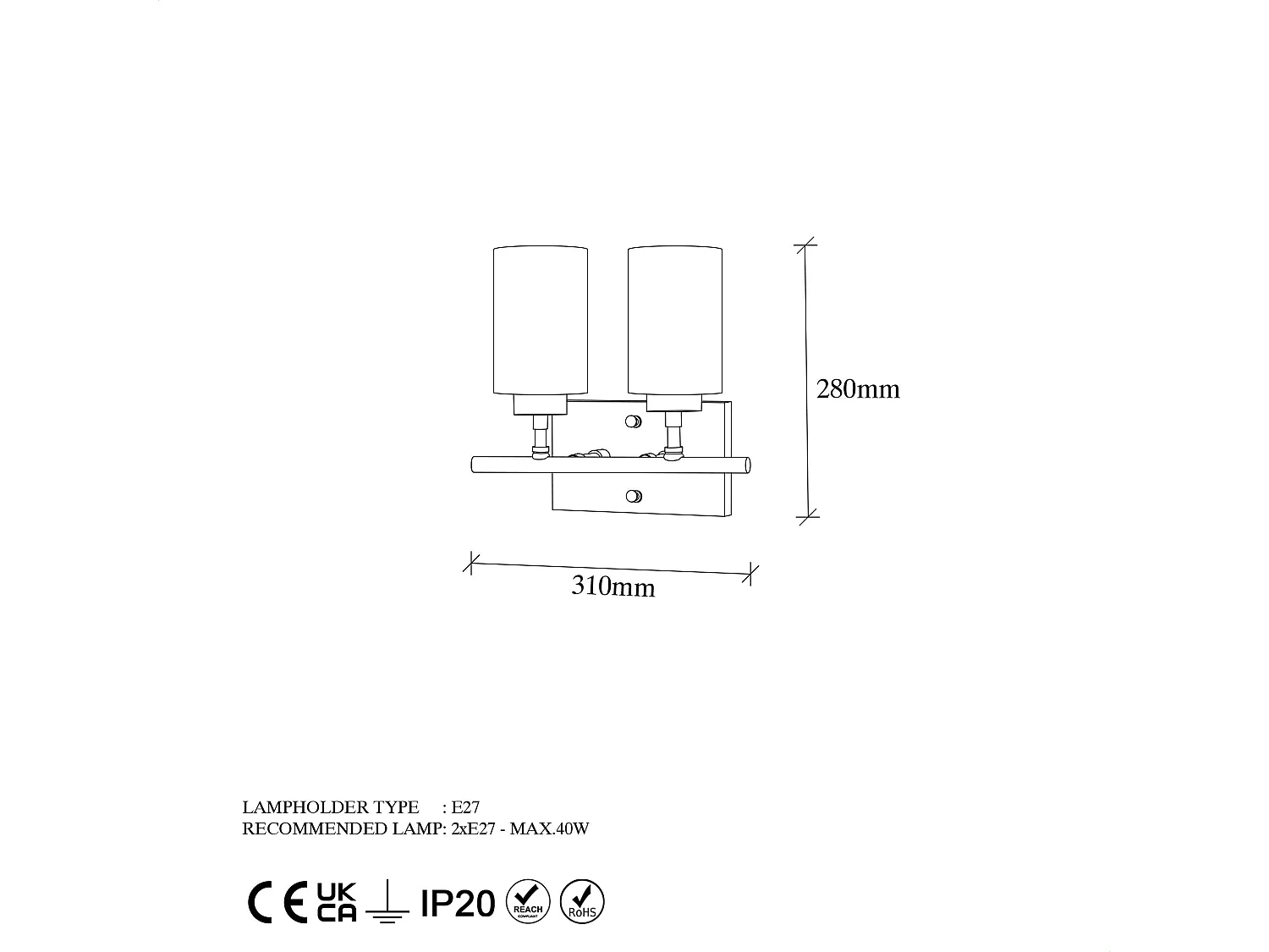 Candeeiro de Parede Glamouroso Yensuk - Elegância e Sofisticação para Seu Espaço