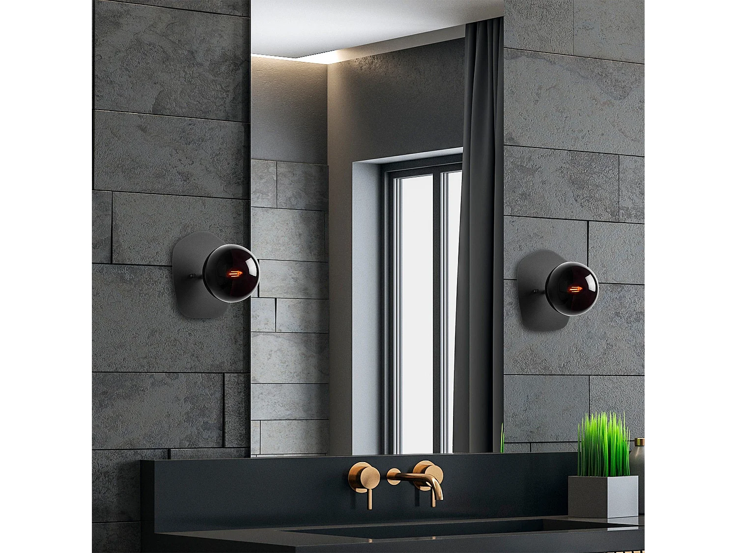 Candeeiro de Parede Moderno Preto - Elegância e Sofisticação para o Seu Espaço