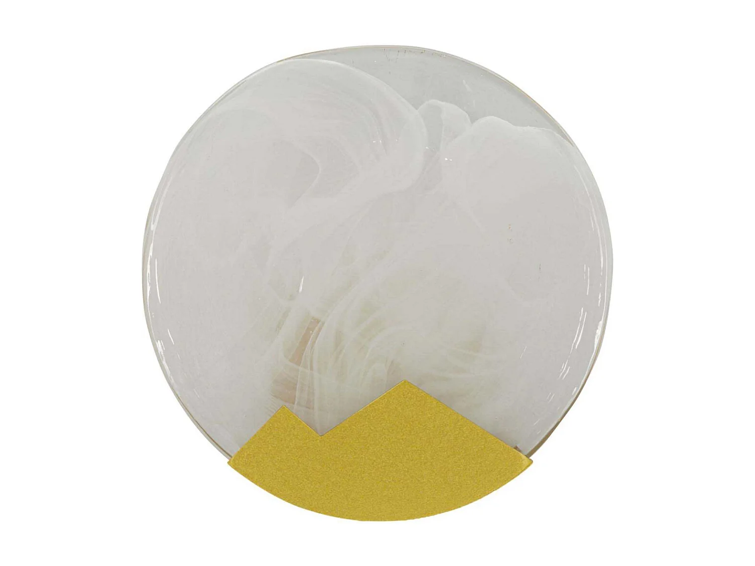 Applique Murale en Verre "Moon" 20cm Blanc