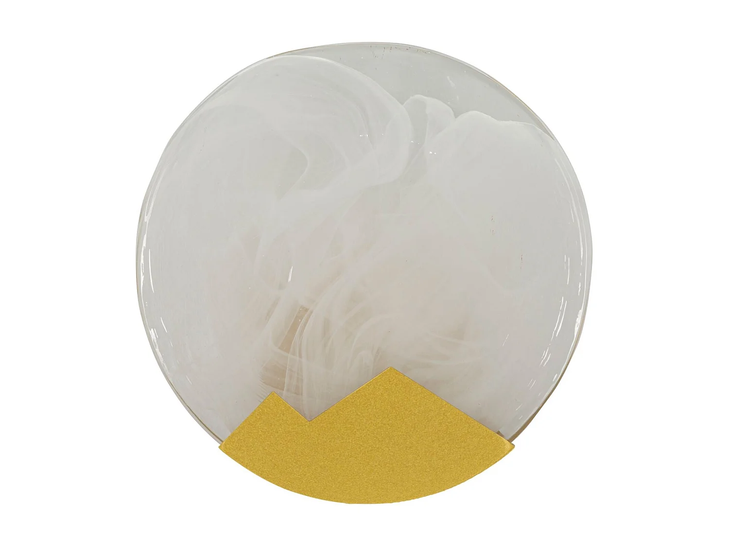 Applique Murale en Verre "Moon" 20cm Blanc