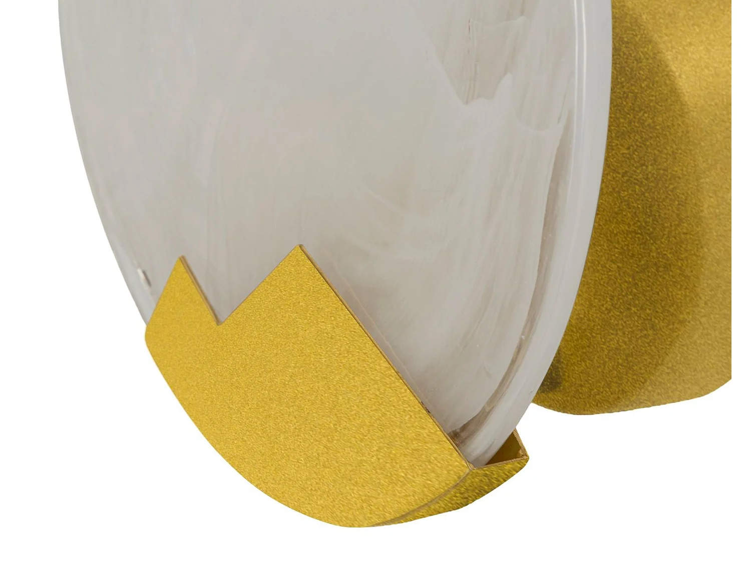 Applique Murale en Verre "Moon" 20cm Blanc