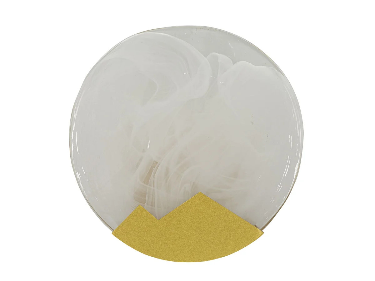 Applique Murale en Verre "Moon" 20cm Blanc