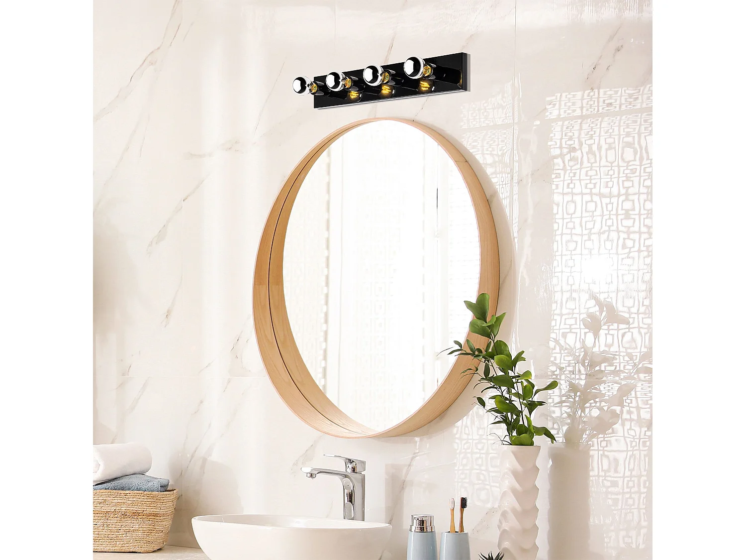 Candeeiro de Parede Industrial Preto - Elegância e Modernidade para o Seu Espaço