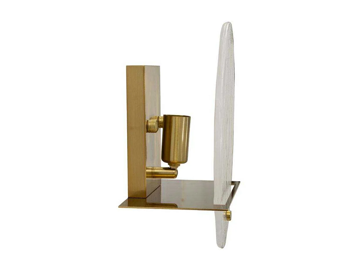 Applique Murale en Verre "Portlan" 25cm Or