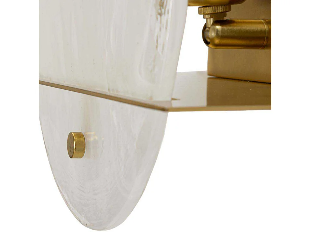 Applique Murale en Verre "Portlan" 25cm Or