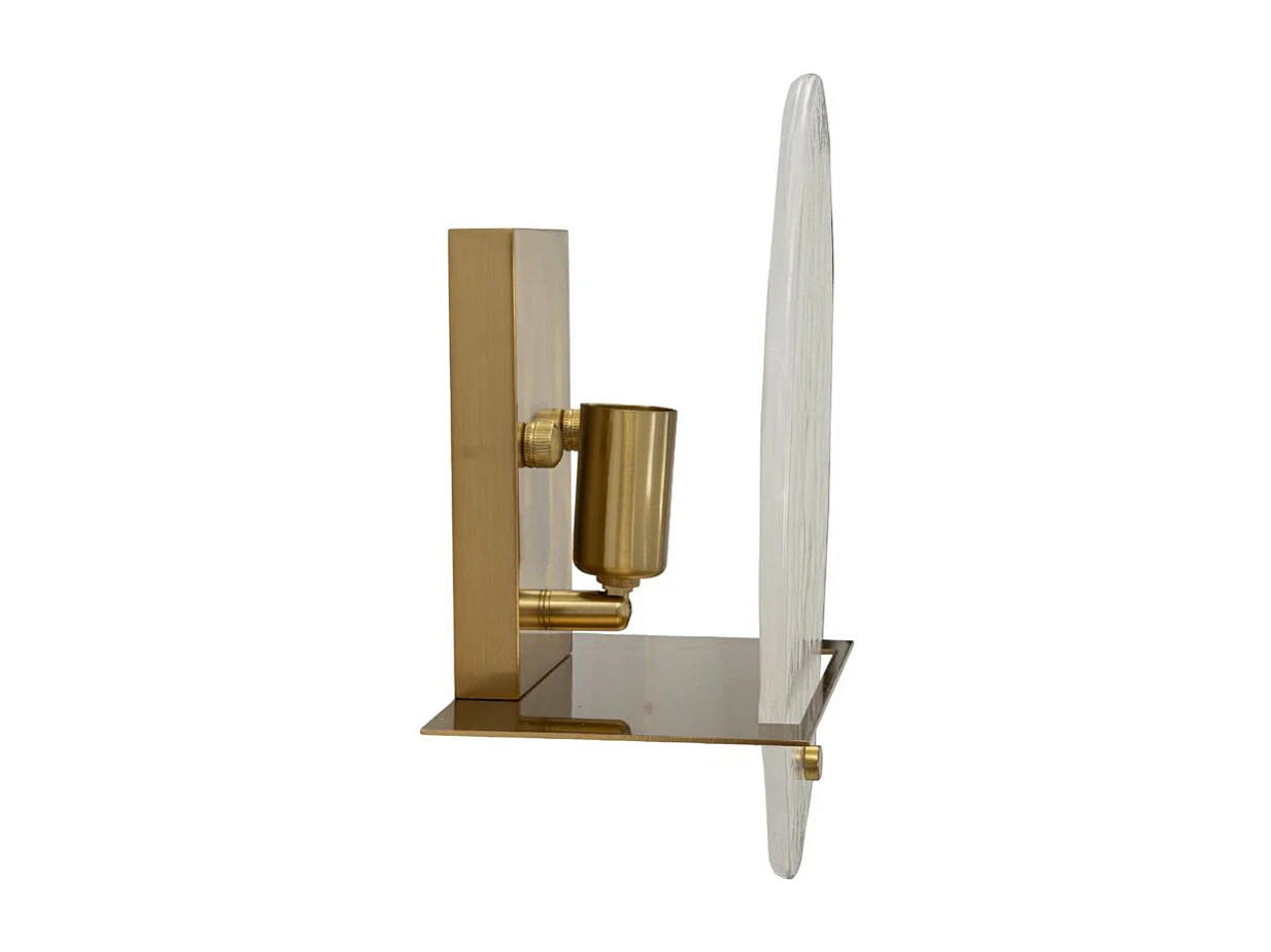 Applique Murale en Verre "Portlan" 25cm Or