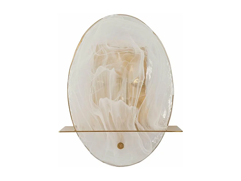 Applique Murale en Verre "Portlan" 25cm Or