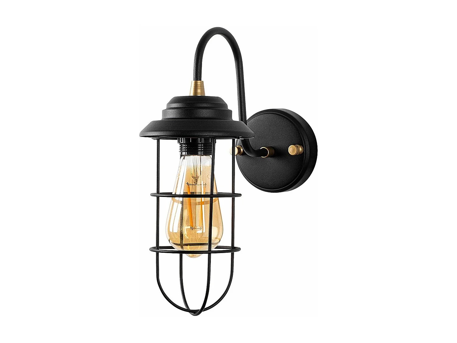 Candeeiro de Parede Metálico Mahoni 13205 - Elegância e Sofisticação