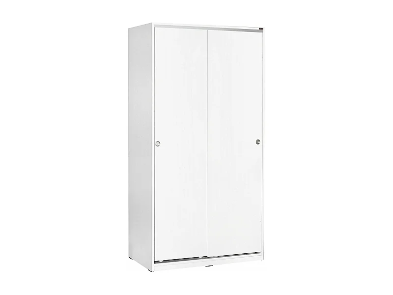 Roupeiro Moderno "Coral" em Branco - 94 x 182 x 52 cm para Organizar Seu Quarto