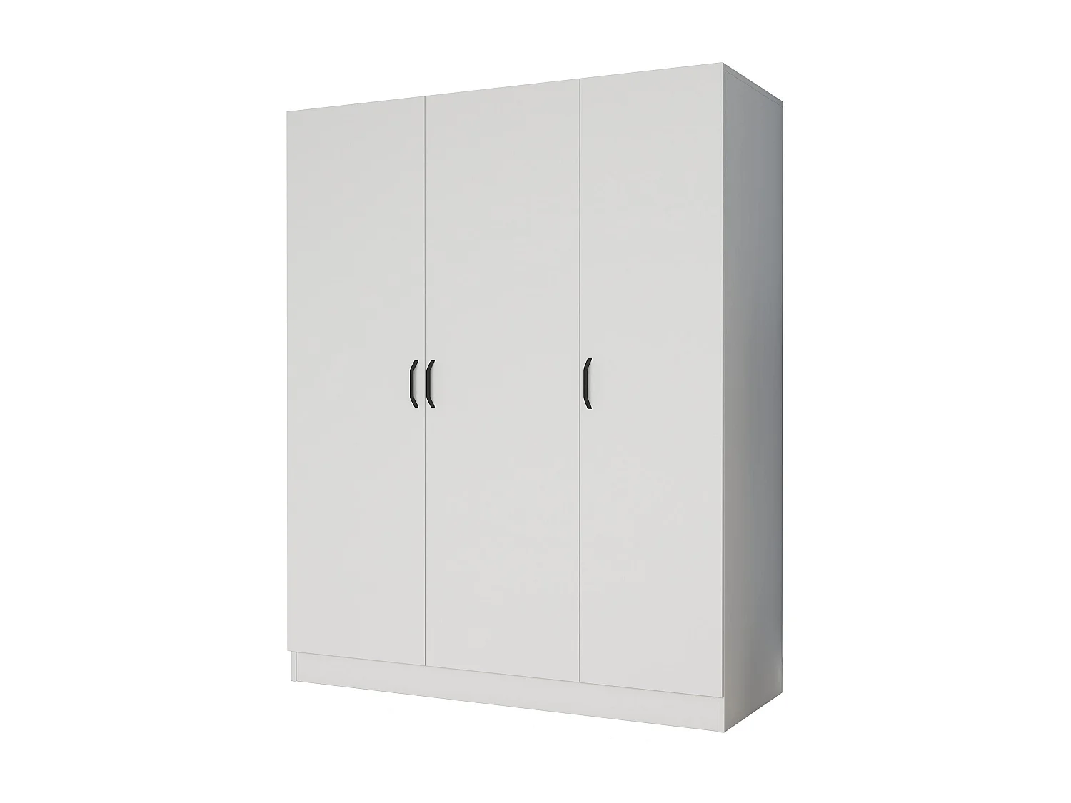 Scaffale Kailua 2105, Chiuso|Con porte, Truciolare laminato, 182x145x55cm, Bianco