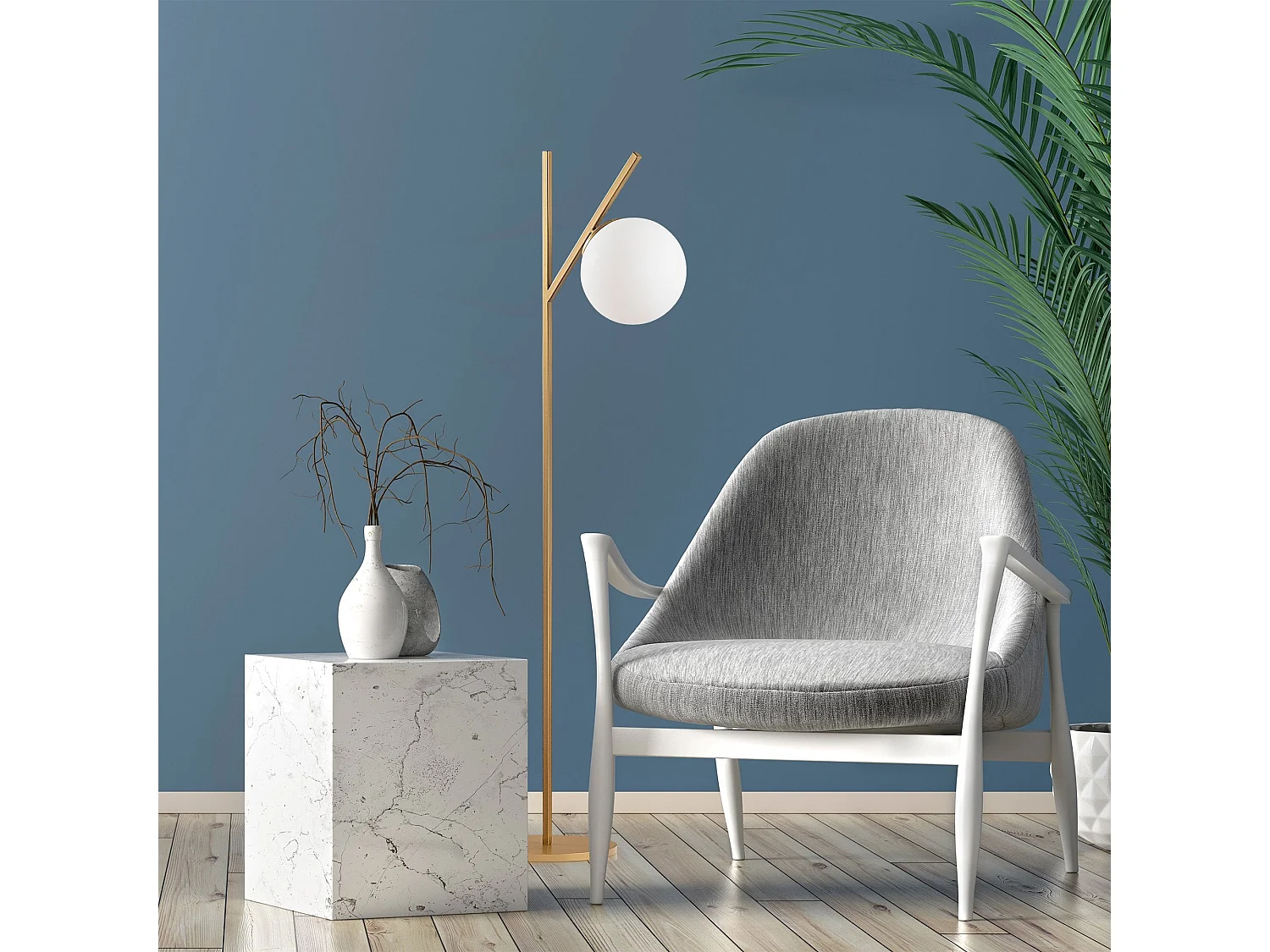 Candeeiro de Pé Elegante - Design Sofisticado e Funcional