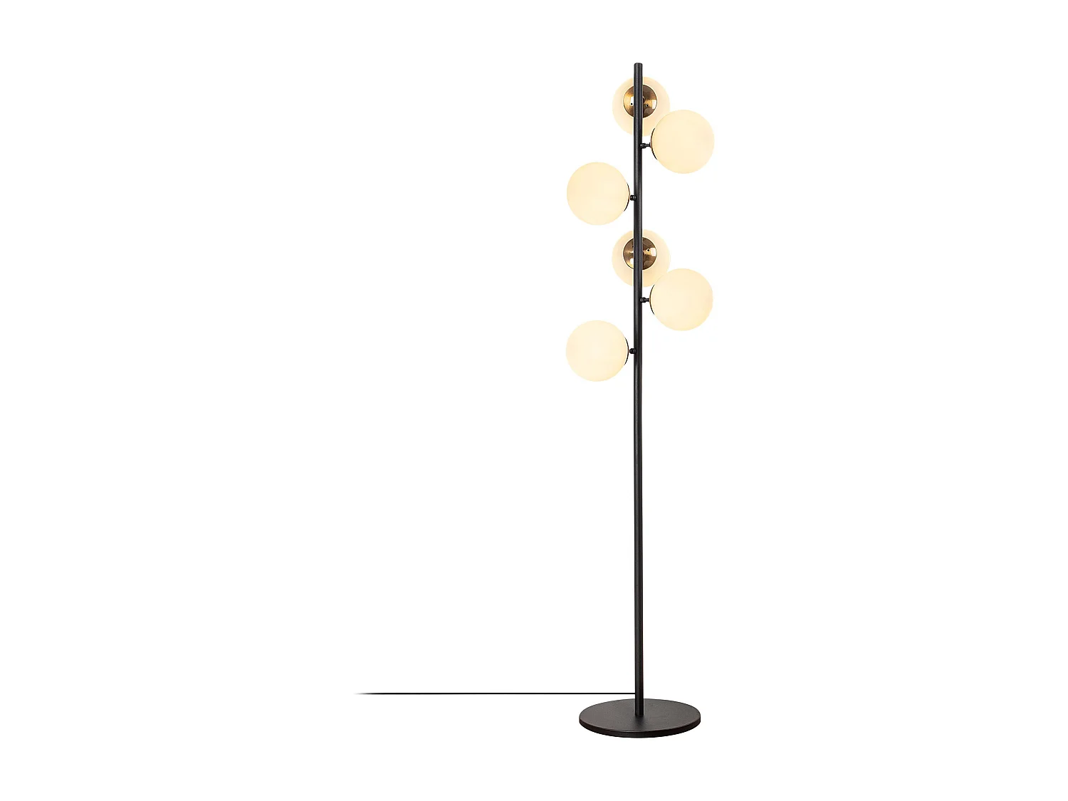Candeeiro de Pé Preto Fazli 10520 - Iluminação Elegante e Moderna