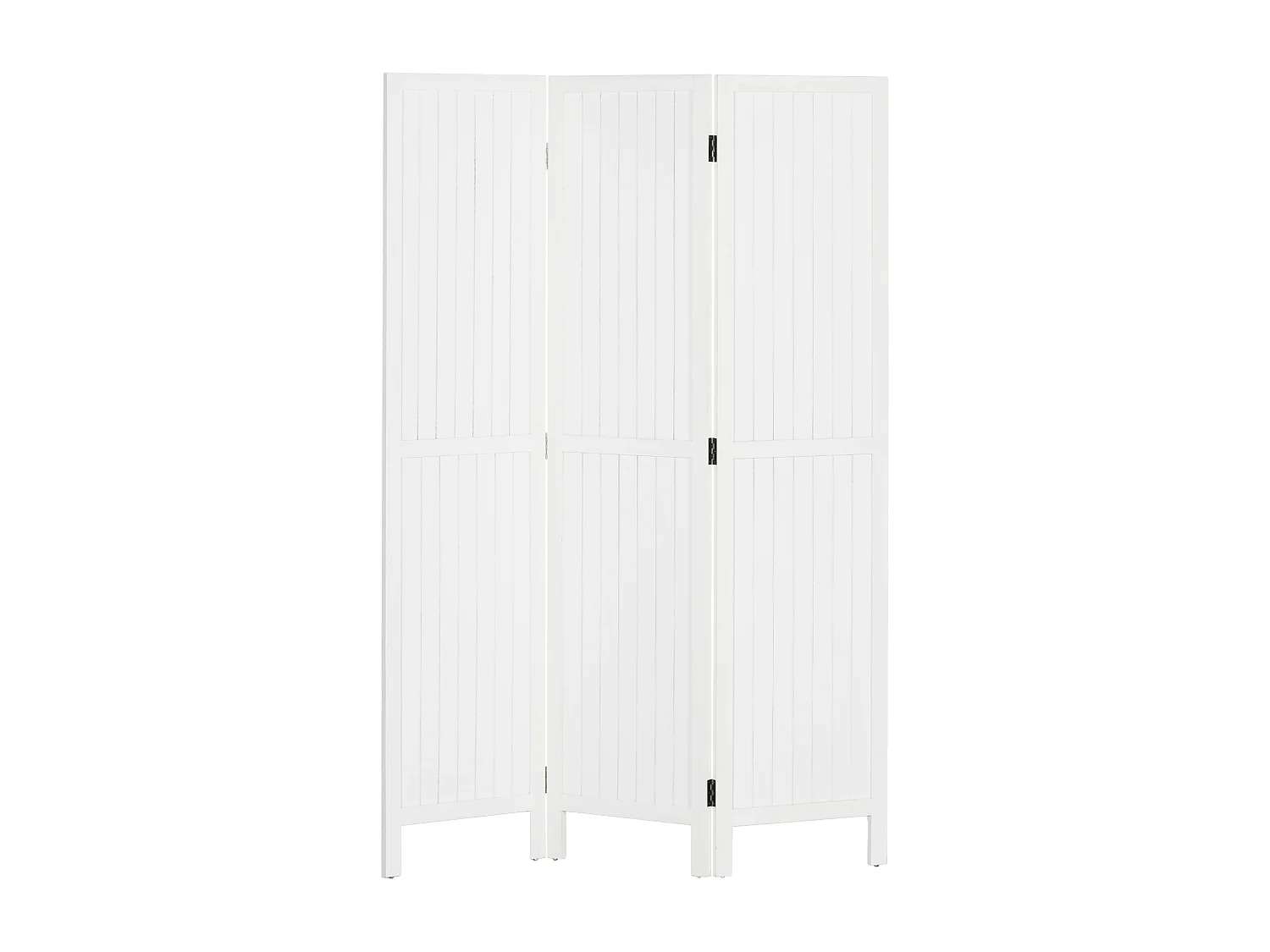 Biombo Dobrável HOMCOM de 3 Painéis em Estilo Rústico para Privacidade e Decoração