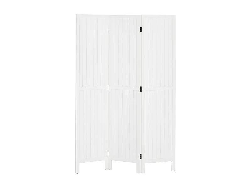 Biombo Dobrável HOMCOM de 3 Painéis em Estilo Rústico para Privacidade e Decoração