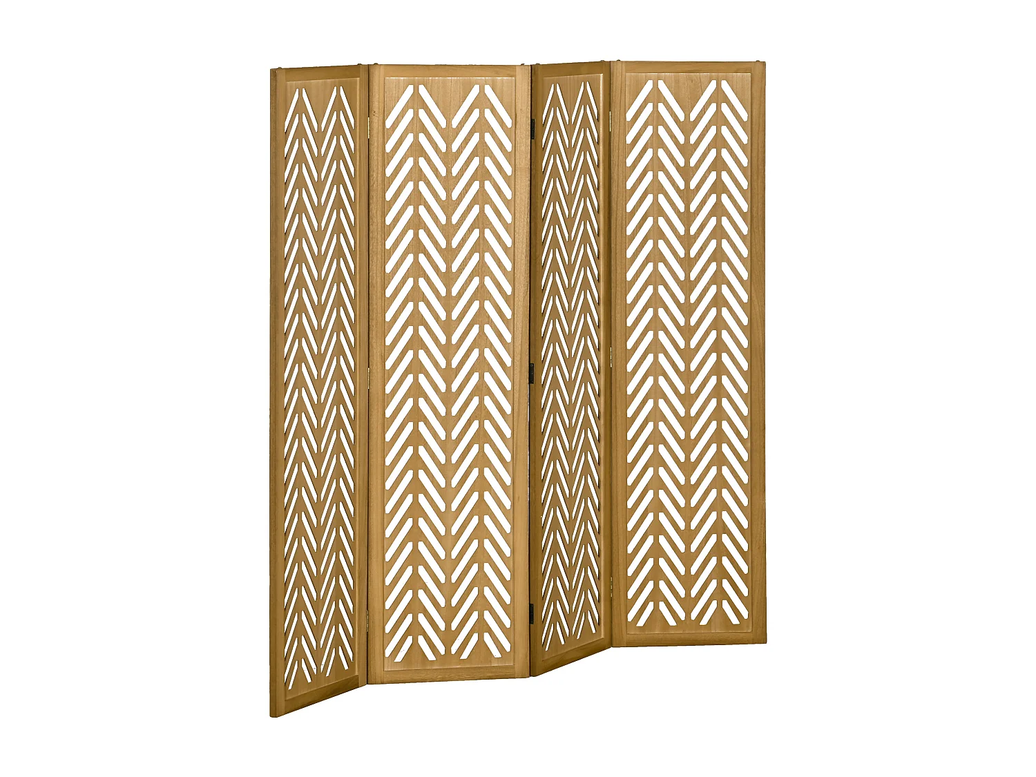 Biombo madera natural 160x1.7x170 cm HOMCOM