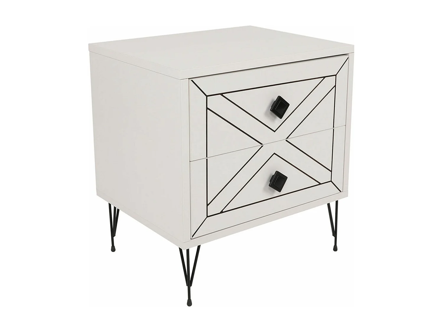 Mesa de Cabeceira Luna Branca – Elegância e Funcionalidade para o Seu Quarto