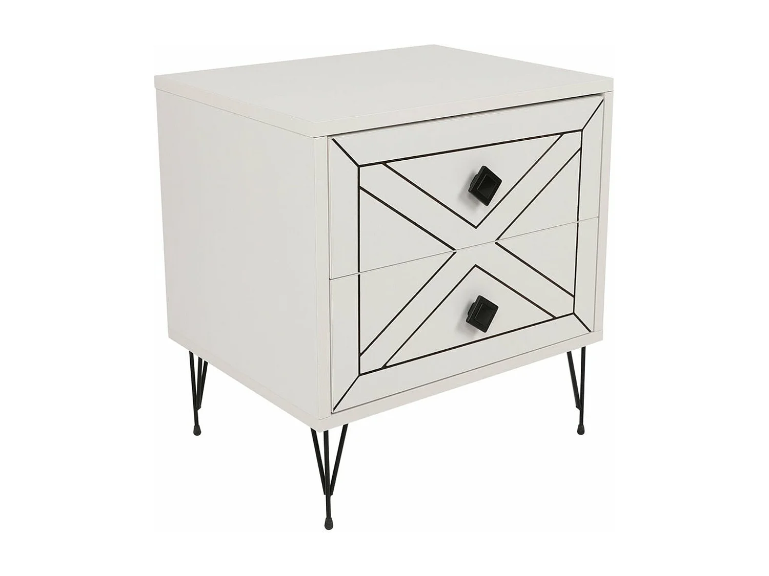 Mesa de Cabeceira Luna Branca – Elegância e Funcionalidade para o Seu Quarto