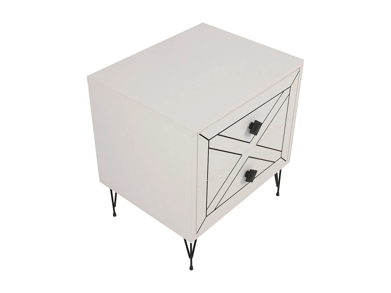 Mesa de Cabeceira Luna Branca – Elegância e Funcionalidade para o Seu Quarto