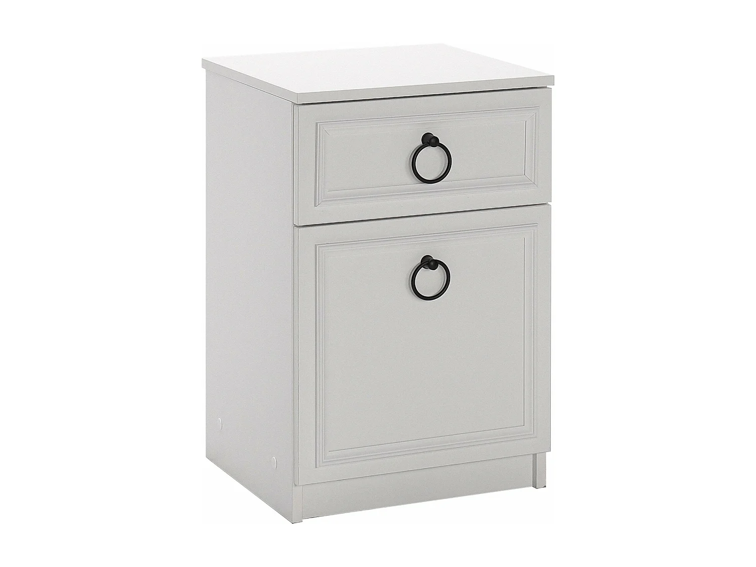 Mesa de Cabeceira Selene Branca - Design Moderno e Funcional - 40x63x38cm