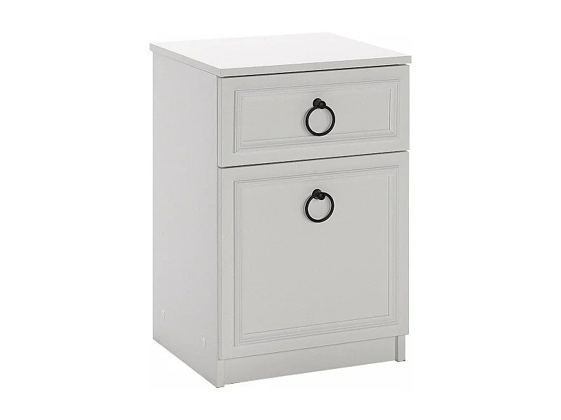 Mesa de Cabeceira Selene Branca - Design Moderno e Funcional - 40x63x38cm