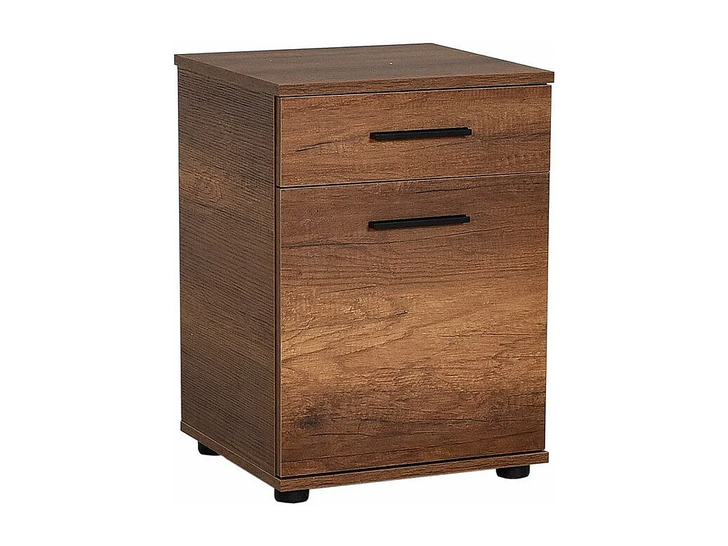 Comodino Kailua 1830, Noce, 57x40x39cm, Truciolare laminato