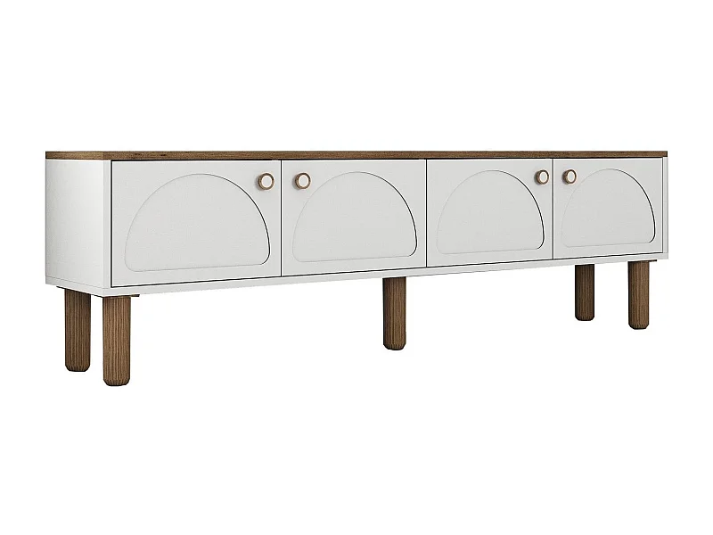 TV-meubel – 180 cm x 53 cm x 35 cm – Wit – Melamine gecoate spaanplaat