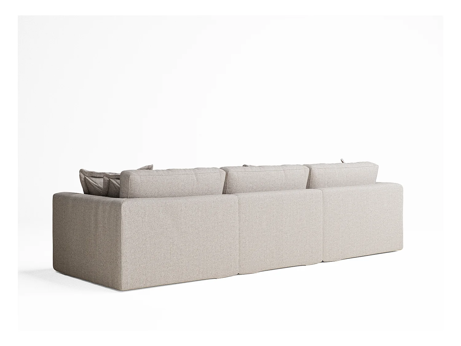 Canapé en toile tissée Amalfi - 6 places - beige