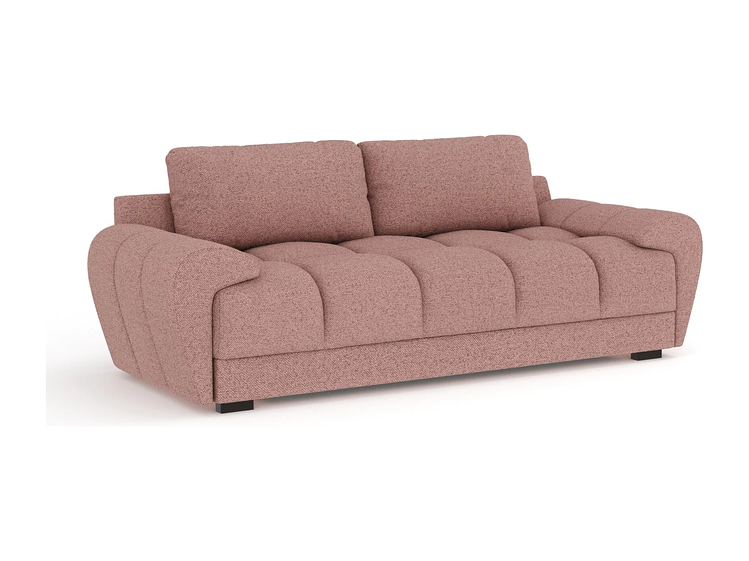 Canapé en toile tissée Peebles - 3 places - rose