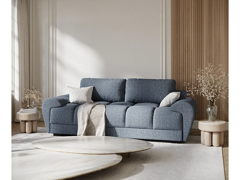 Sofa aus Webstoff Peebles - Drei-Personen - dunkelblau
