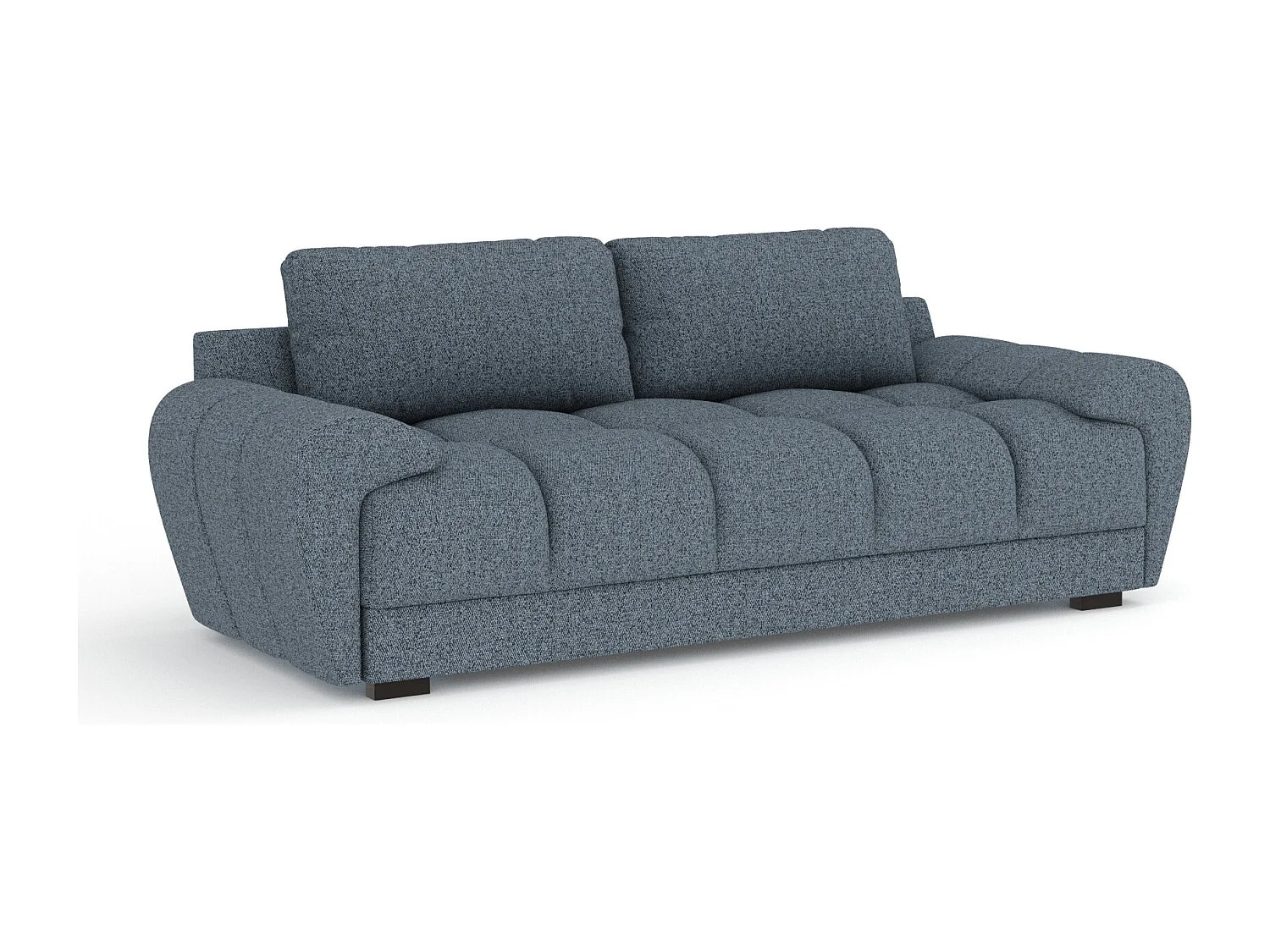 Canapé en toile tissée Peebles - 3 places - bleu foncé