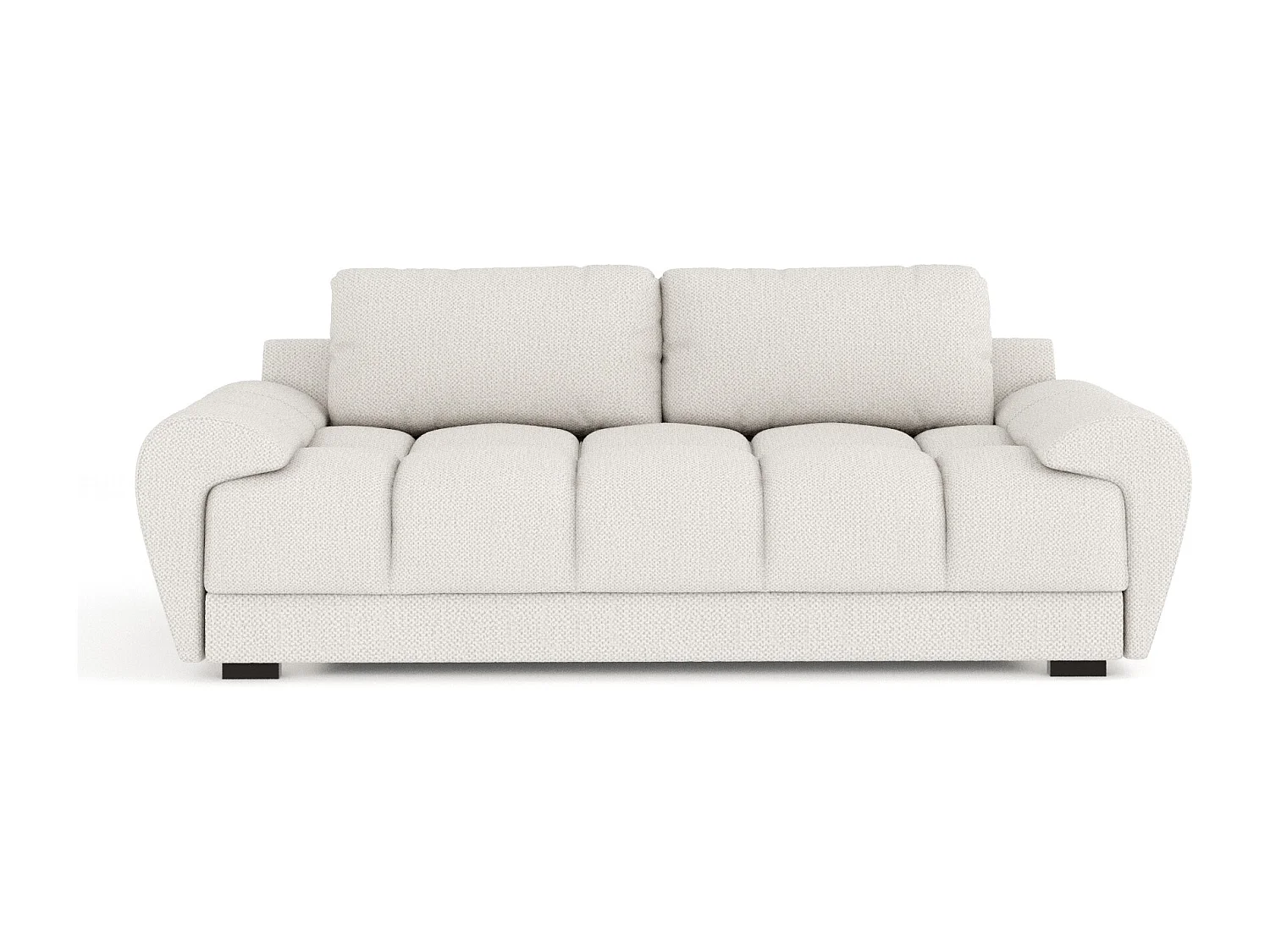 Canapé en tissu chenille Peebles - 3 places - beige