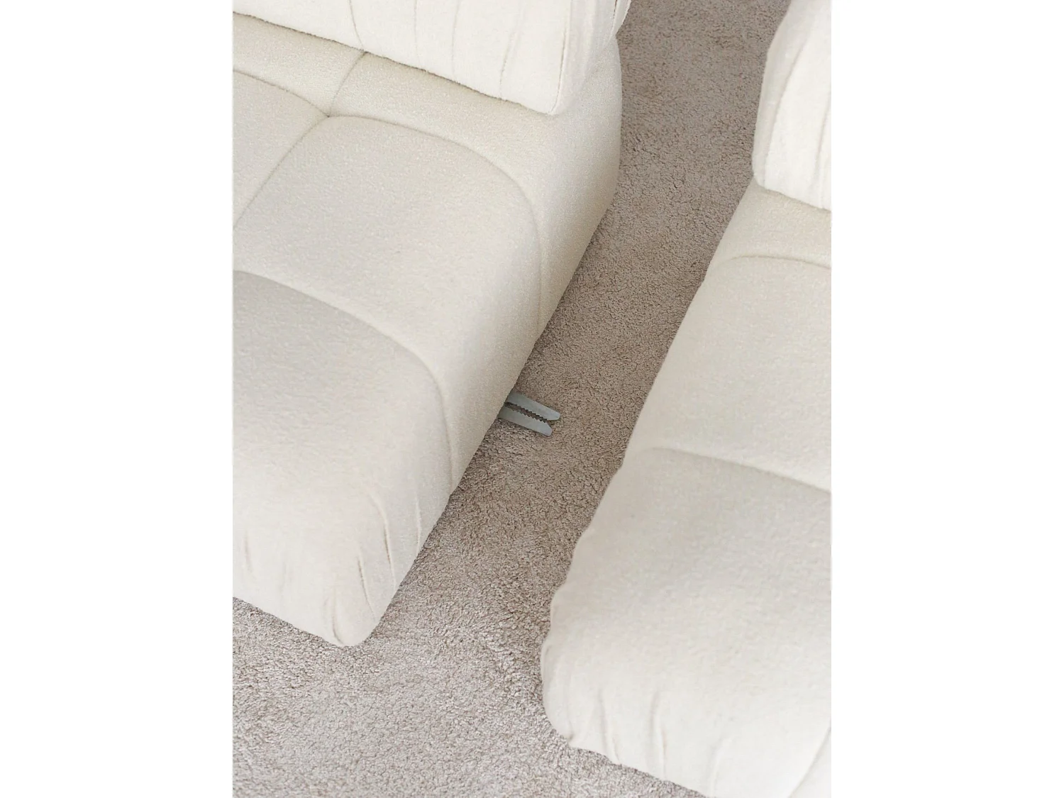 Sofá Altadena 565, Blanco, 178x89x74cm, Tapiz, Patas: Plástico